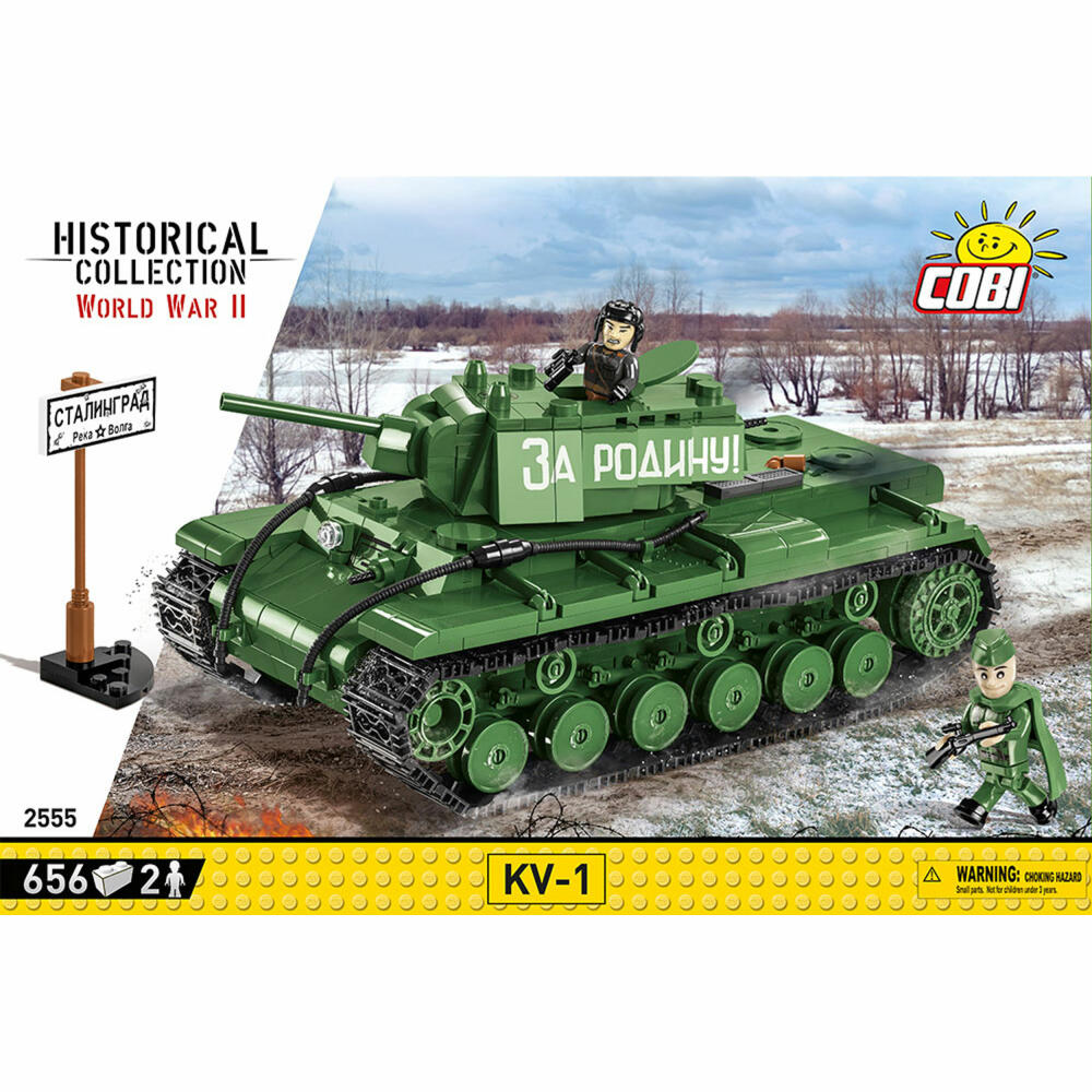 Cobi Klemmbausteinset KV-1 Kampfpanzer, World War 2, Panzer, Spielzeug, 656 Teile, 2555