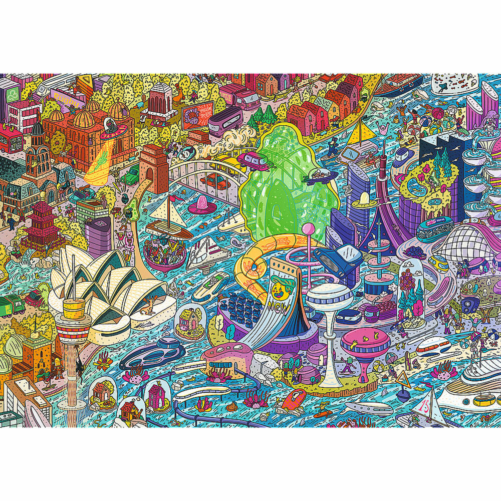 Trefl Puzzle UFT Eye Spy Time Travel - Sydney, Australia, 1000 pieces, 68.3 x 48 cm, 10751