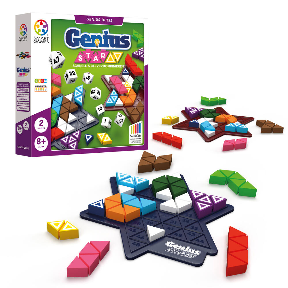 Smart Games Genius Stars, children's game, logic game, educational toy, from 8 years, SGHP 002 DE