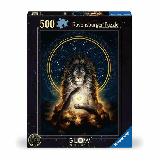 Ravensburger Puzzle Glowing Lion, Adult Puzzle, 500 Pieces, 12000480