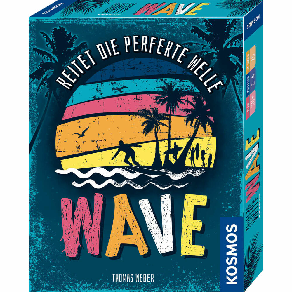 KOSMOS Wave, Kooperatives Kartenspiel, Gesellschaftsspiel, Familienspiel, ab 10 Jahren, 741785
