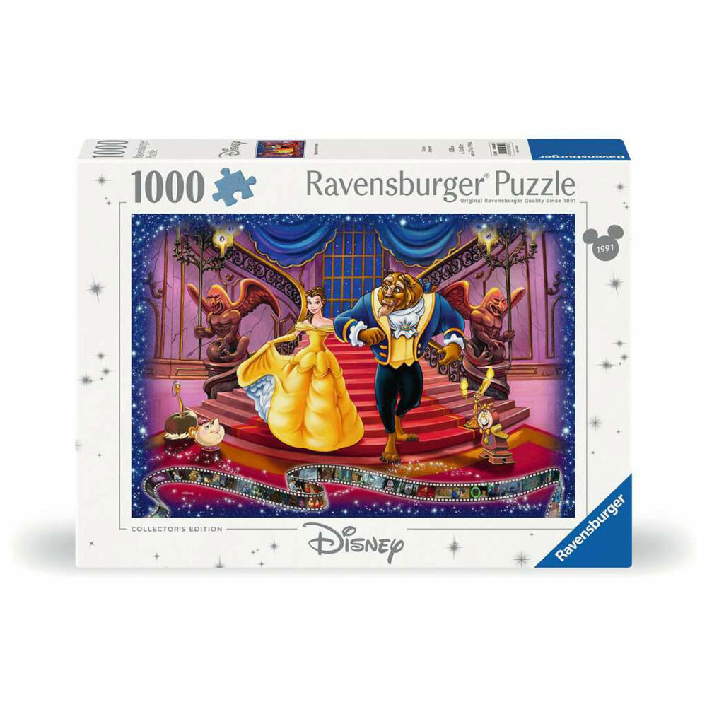 Ravensburger Puzzle Die Schöne und das Biest, Erwachsenenpuzzle, 1000 Teile, 12000320