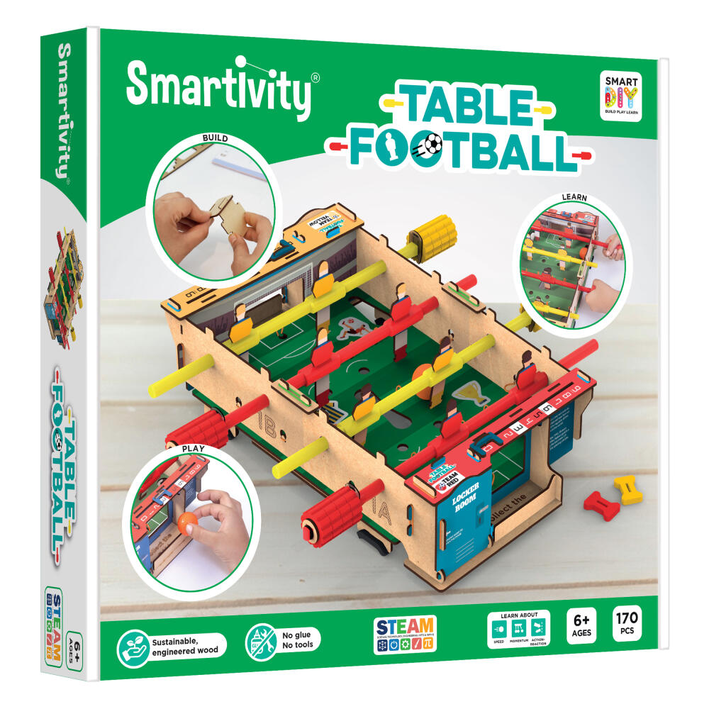 Smartivity Table Football, Tischkicker, Bastelset, DIY, Fußball, Kicker, ab 6 Jahren, STY 304