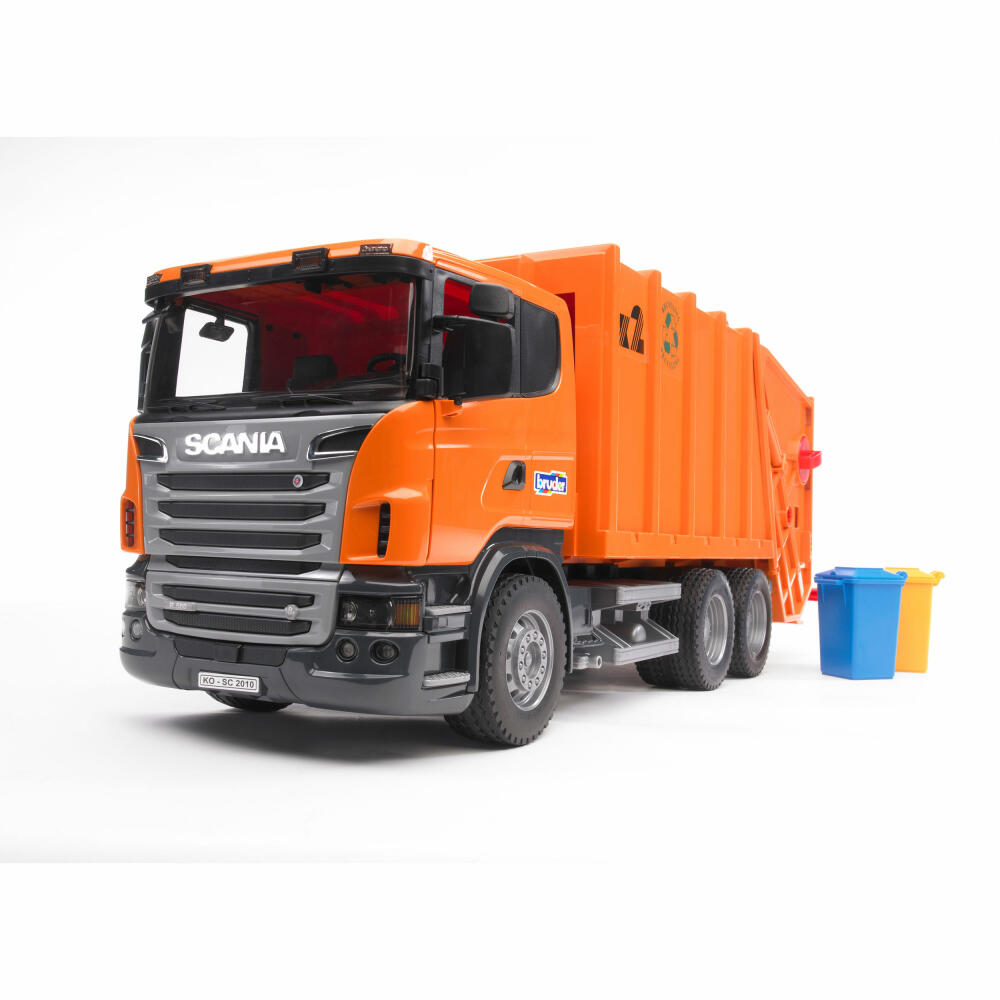 Bruder Commercial Vehicles Scania R-Series Garbage Truck, Garbage Truck, Model Vehicle, Model Vehicle, Toy, 03560