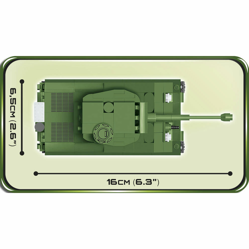 COBI World War 2 M4A3E8 Sherman (Easy Eight), Panzer, Militär, Fahrzeug, Soldaten, Figur, Spielzeug, Konstruktionsbausteine, Kunststoff, 315 Teile, 2705
