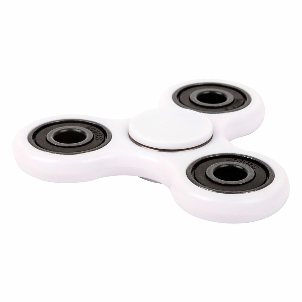 Legler Fingerspinner, Fidget Hand Spinner, Kunststoff / Metall, Weiß, 7,5 cm, ab 6 Jahren, 10834