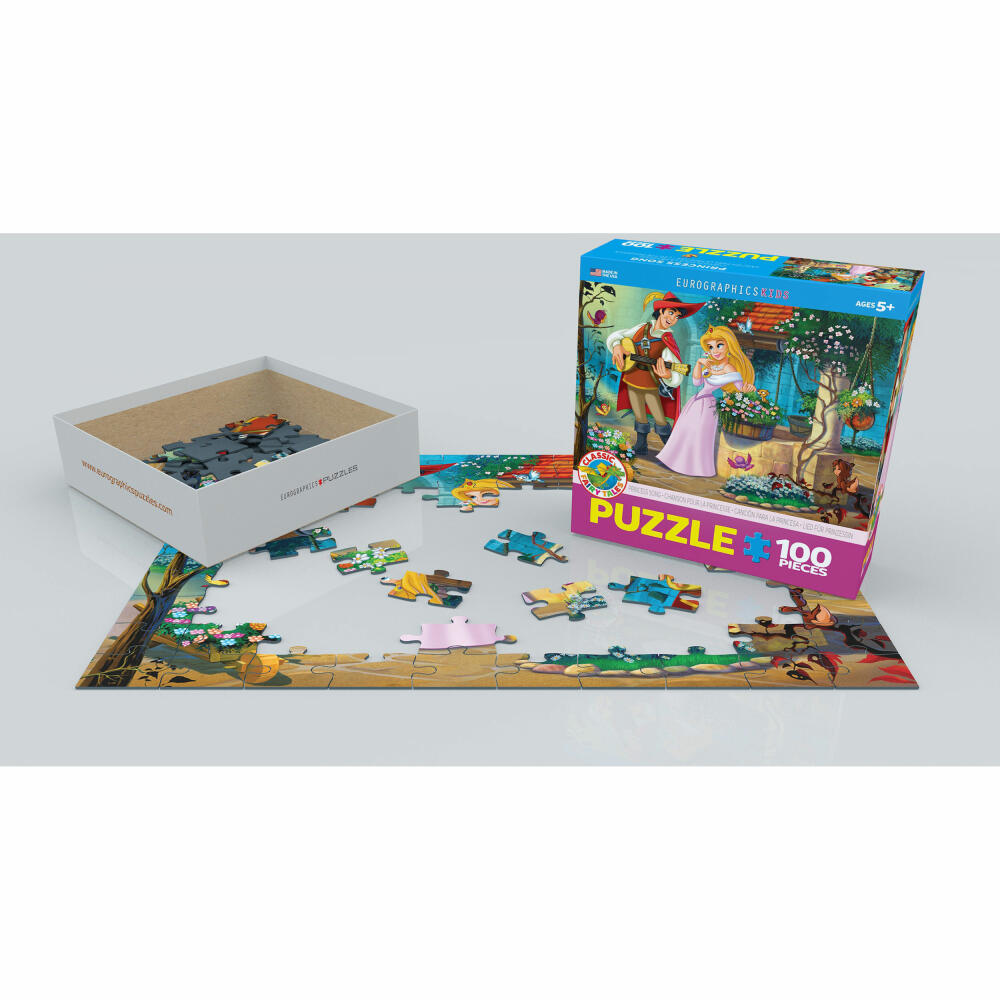 Eurographics Puzzle Lied für Prinzessin, Kinderpuzzle, 100 Teile, 48 x 33 cm, 6100-0726