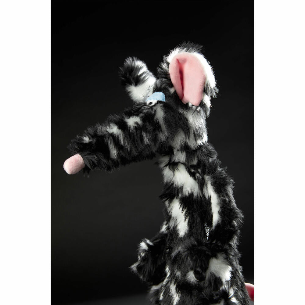 sigikid BEASTS Kuscheltier Ratte Schiggi Miggi, Plüschtier, Schmusetier, Kuschel Tier, Schwarz / Weiß, 39609