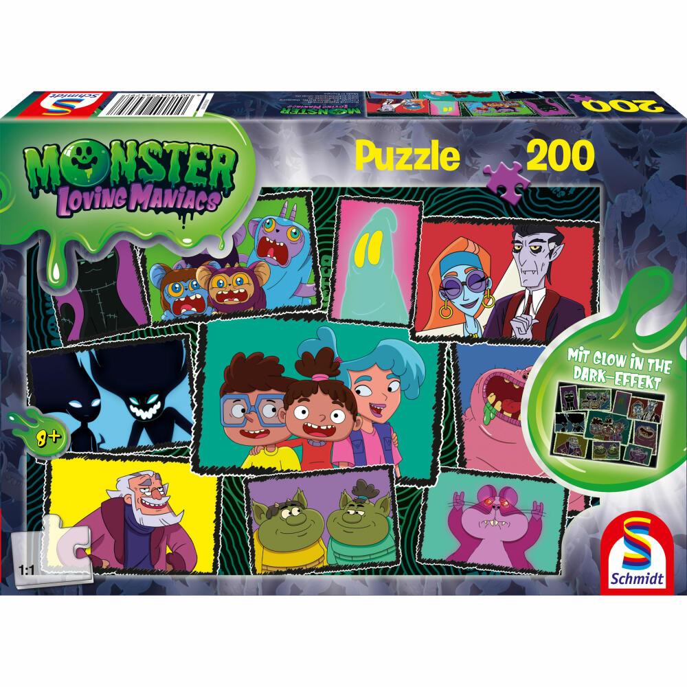 Schmidt Spiele Kinderpuzzle Loving Maniacs Monster Loving Maniacs, Bildergalerie, Kinder Puzzle, 200 Teile, 56479