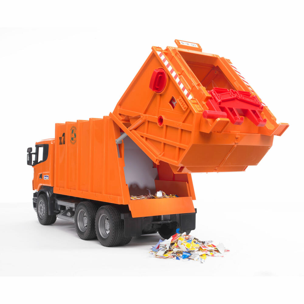 Bruder Commercial Vehicles Scania R-Series Garbage Truck, Garbage Truck, Model Vehicle, Model Vehicle, Toy, 03560