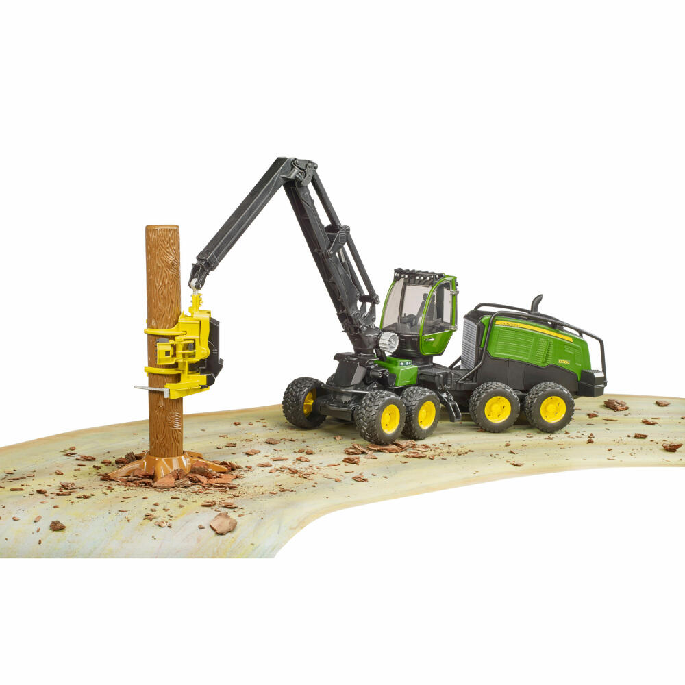Bruder Forestry John Deere 1270G Harvester, Harvesting Machine, Model Vehicle, Model Vehicle, Toy, 02135