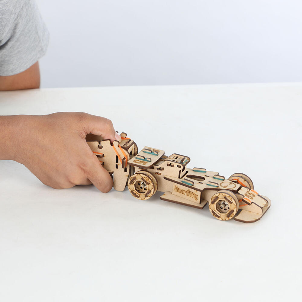 Smartivity Bausatz Speedster, Kinderspiel, Logikspiel, Lernspielzeug, ab 6 Jahren, Holz, STY 001