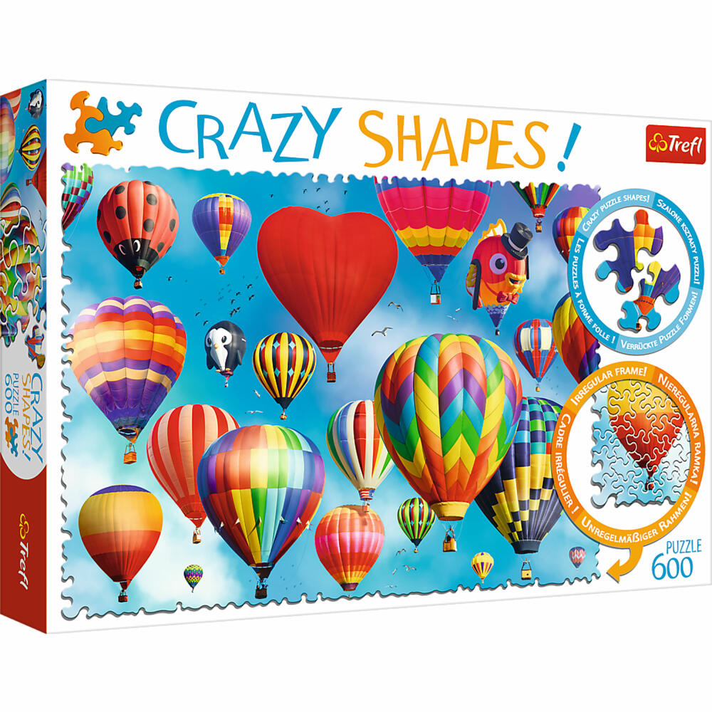Trefl Puzzle Crazy Shapes Bunte Ballons, 600 Teile, 68.3 x 48 cm, 11112