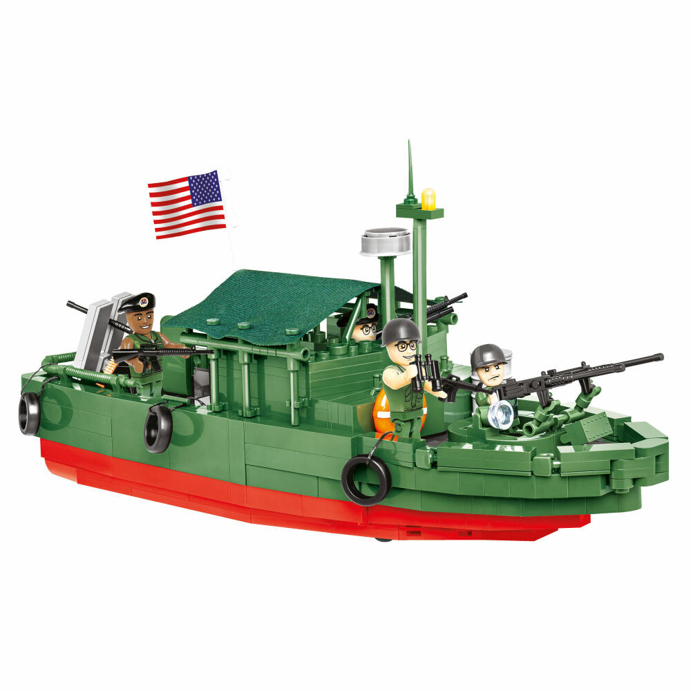 COBI Klemmbausteinset Patrol Boat River Mk II, Vietnam War Historical Collection, Patrouillenboot, Klemmbausteine, 615 Teile, 2238