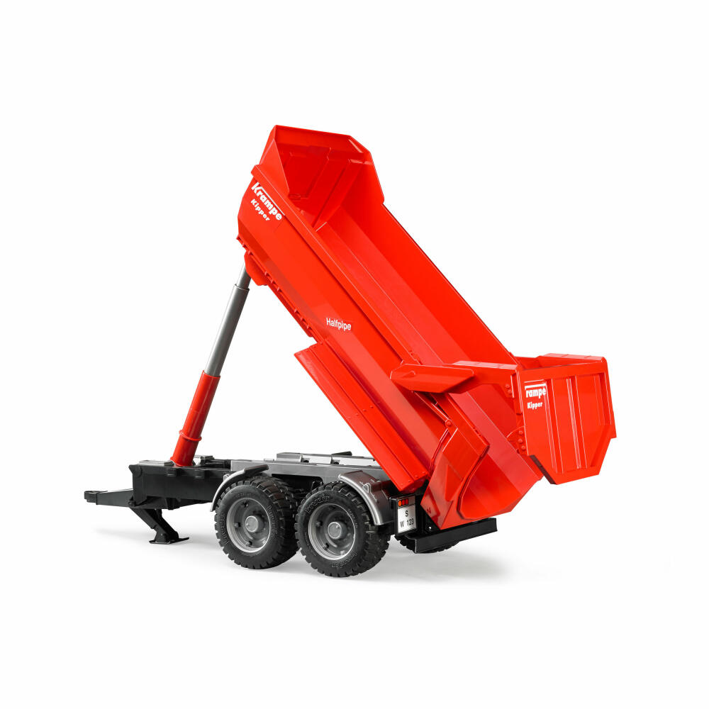 Bruder Agriculture Krampe Tandem Halfpipe Tipper Trailer, Model Vehicle, Model Vehicle, Toy, Accessories, 02225