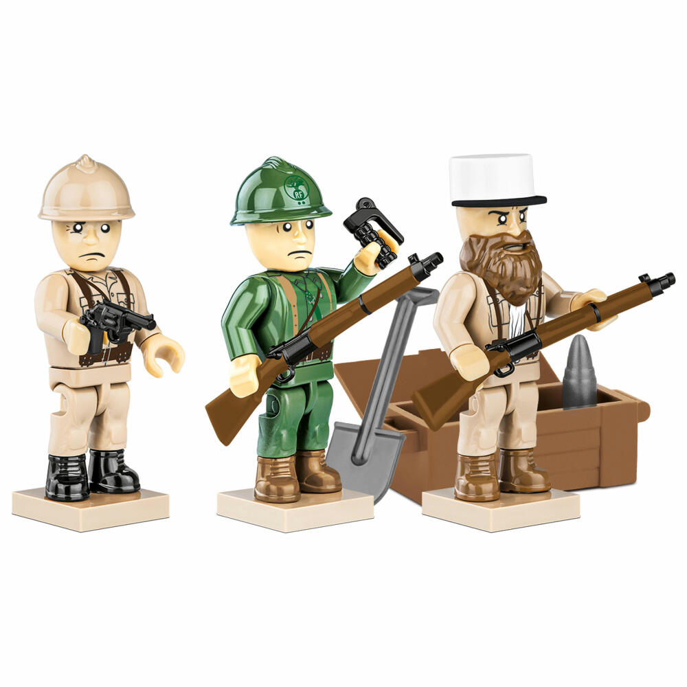 COBI French Armed Forces World War 2, Spielfiguren, Figuren, Soldaten, Konstruktionsbausteine, Kunststoff, 30 Teile, 2037