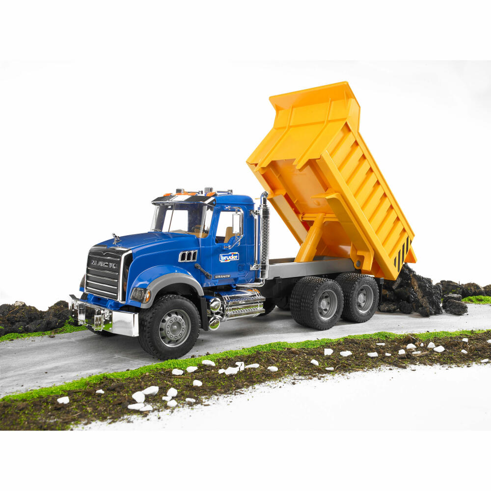 Bruder Construction Vehicles MACK Granite Truck, with Tipper, Model Vehicle, Model Vehicle, Toy, 02815