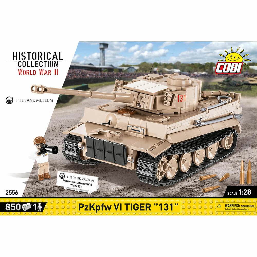 Cobi Klemmbausteinset PzKpfw VI Tiger 131, World War 2, Tank Museum, 850 Teile, 2556