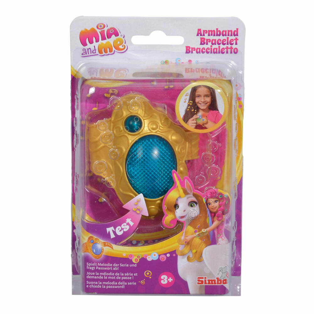 Simba Mia Bracelet with Light and Sound, Bangle, Handcuff, Children, Girls, Toy, 109480101