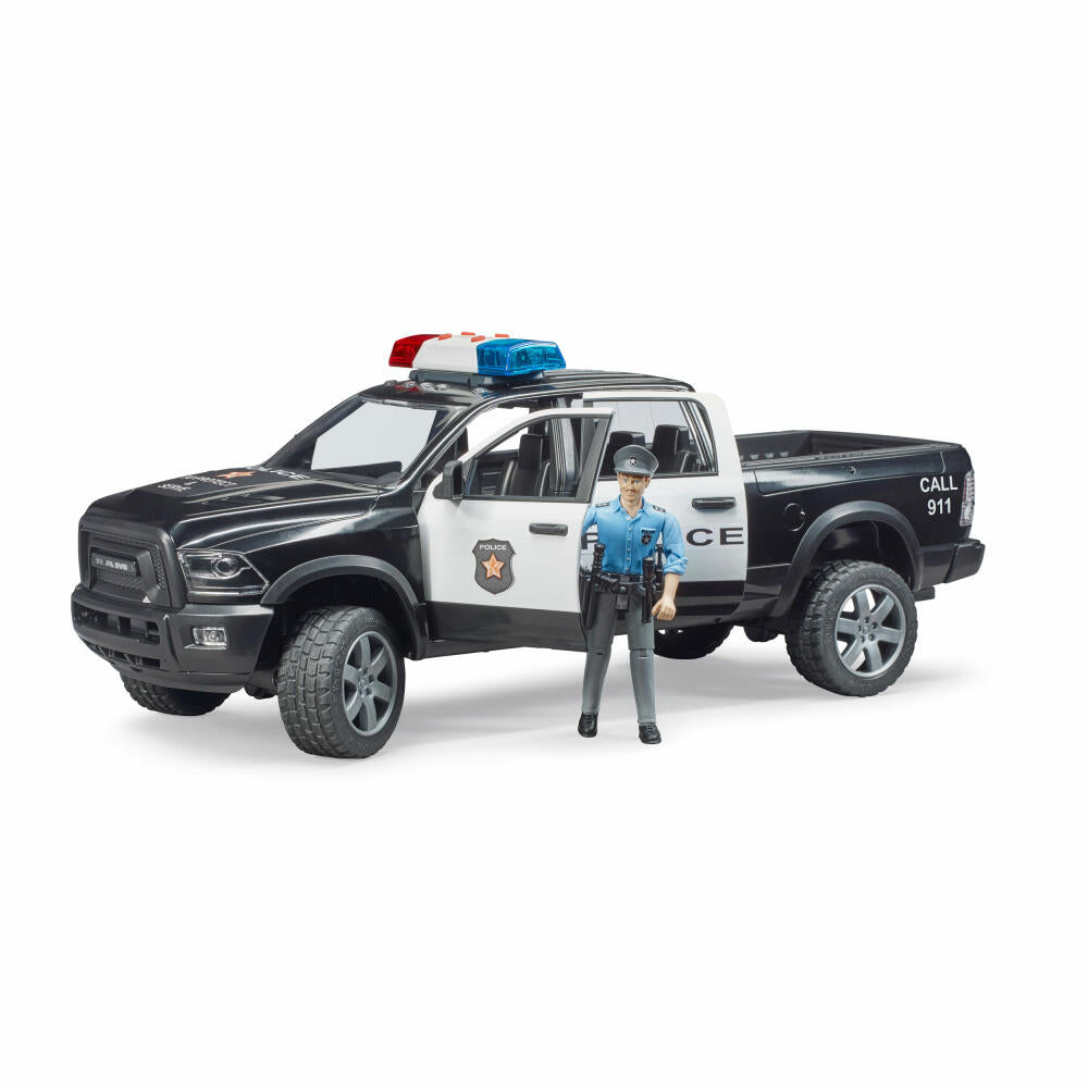 Bruder Emergency Vehicles RAM 2500 Police Pickup, with Policeman, Model Vehicle, Model Vehicle, Toy, 02505