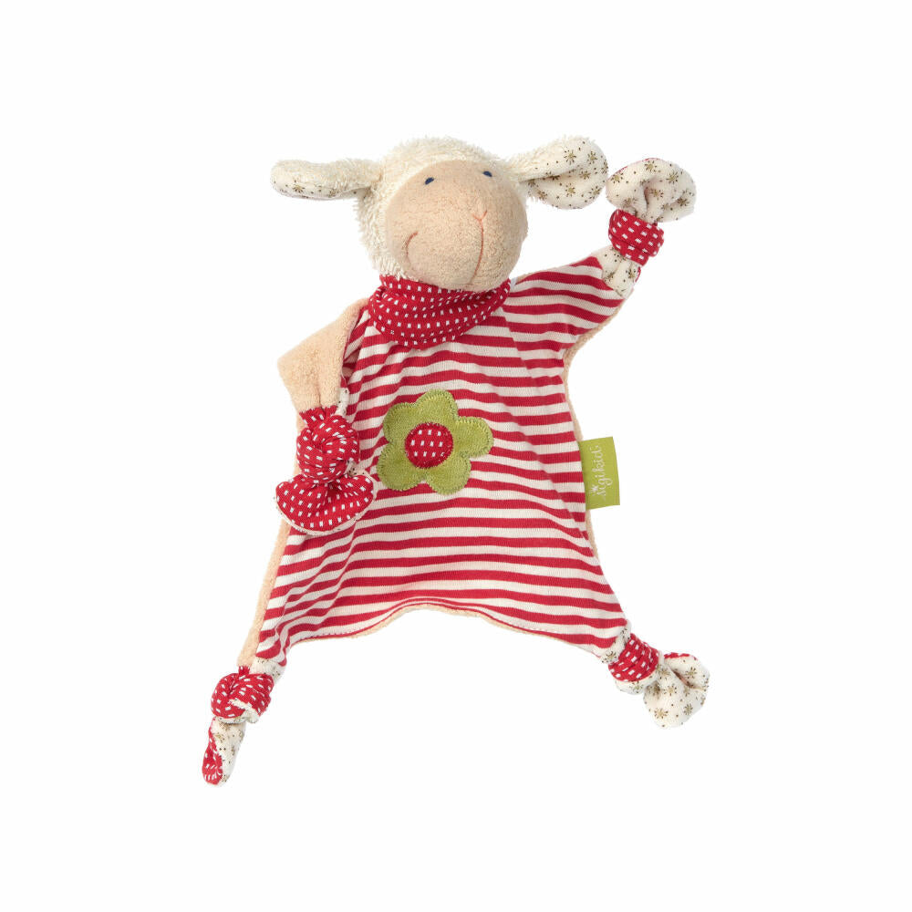 sigikid Green Collection cuddle cloth sheep, security cloth, cuddly cloth, baby cloth, cuddle cloth, baby toy, baby toy, 40862