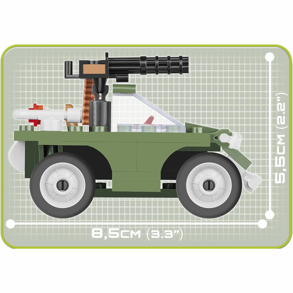 COBI Small Army Special OPS Vehicle, Military, Soldiers, Patrol Vehicle, Toy, Construction Blocks, 60 Pieces, 2155