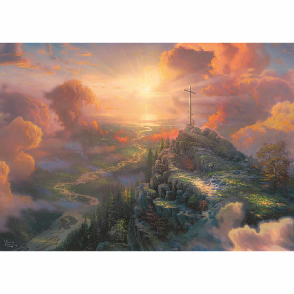 Schmidt Spiele Spirit The Cross, Thomas Kinkade, Puzzle, Adult Puzzle, 1000 Pieces, 59679