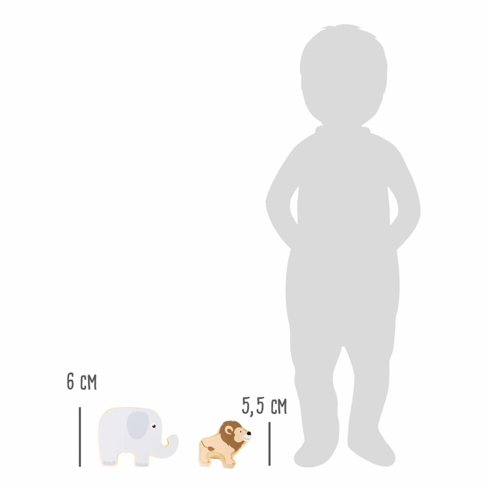Legler Small Foot Stapeltiere Safari, Spielzeug, ab 12 Monate, 11704