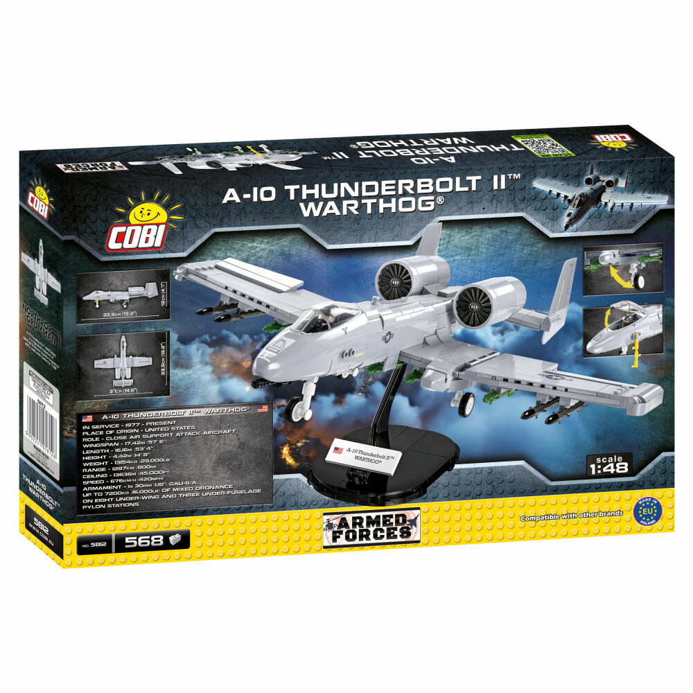 COBI A-10 Thunderbolt II Warthog Armed Forces, Militär, Spielzeug, Konstruktionsbausteine, Kunststoff, 568 Teile, 5812