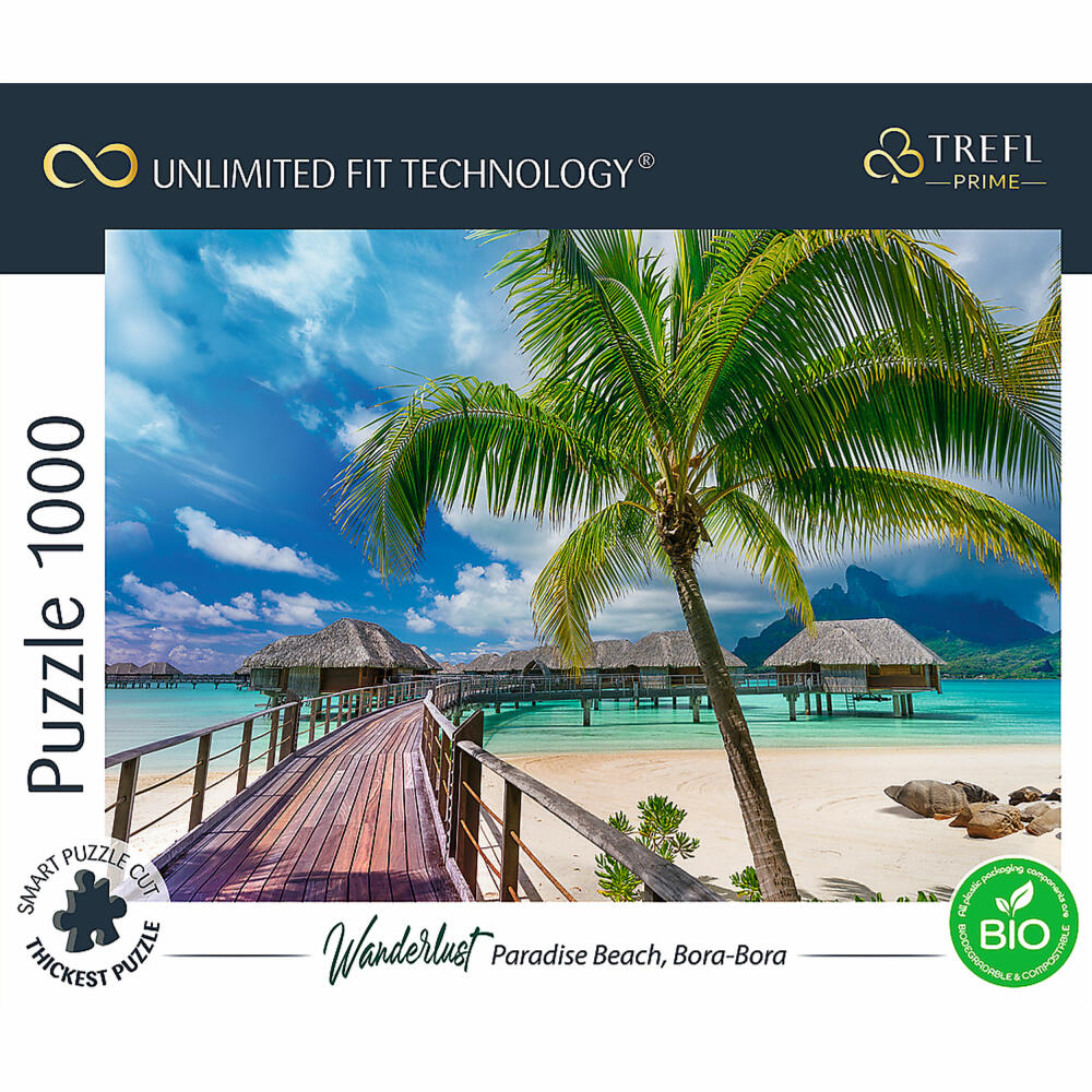 Trefl Puzzle UFT Wanderlust: Paradise Beach, Bora-Bora, 1000 pieces, 68.3 x 48 cm, 10704