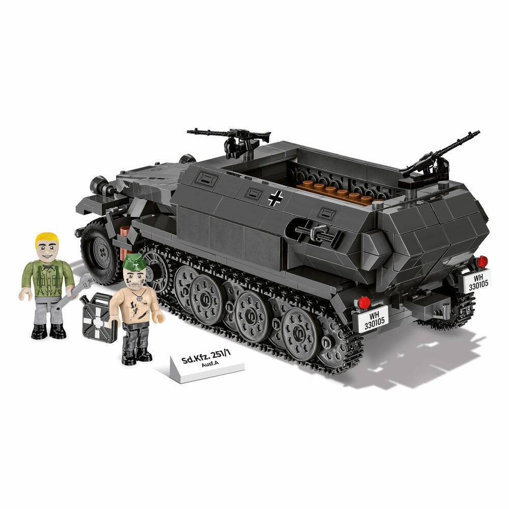 COBI interlocking brick set SD.KFZ. 251/1 Ausf. A, World War 2, vehicle, construction bricks, plastic, 593 parts, 25521