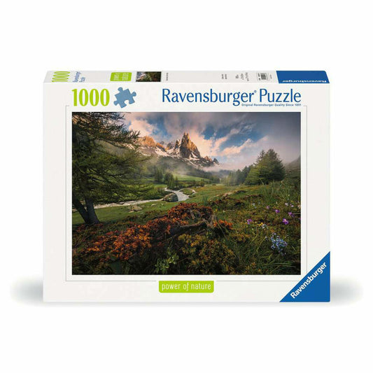 Ravensburger Puzzle Picturesque atmosphere in the Vallée de la Clarée, French Alps, adult puzzle, 1000 pieces, 12000074
