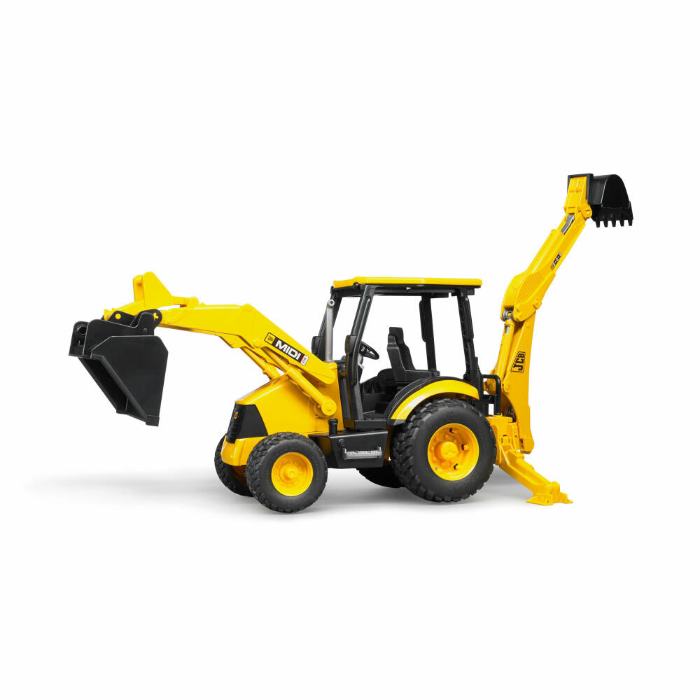 Bruder Baufahrzeuge JCB MIDI CX Baggerlader, Bagger, Modellfahrzeug, Modell Fahrzeug, Spielzeug, 02427