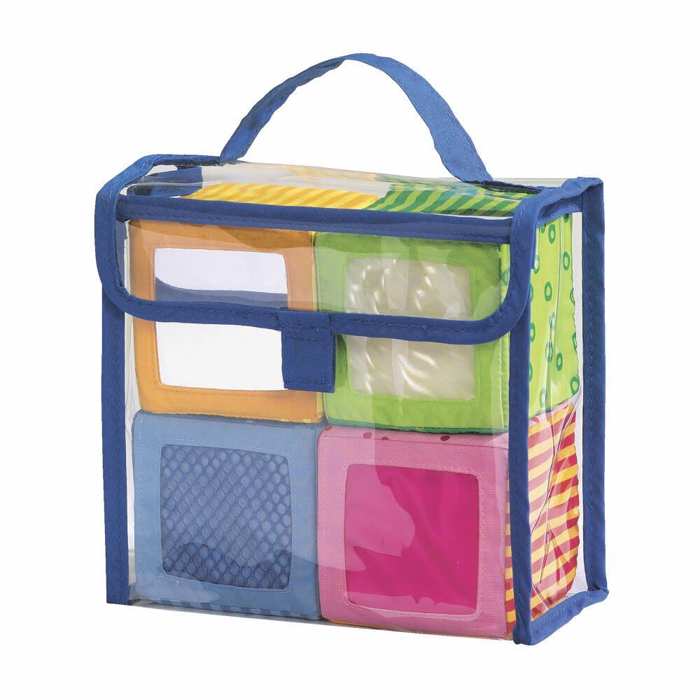 HABA Cuddly Quartet, Fabric Building Blocks, Game Cube, Soft Cube, Toy, 1023