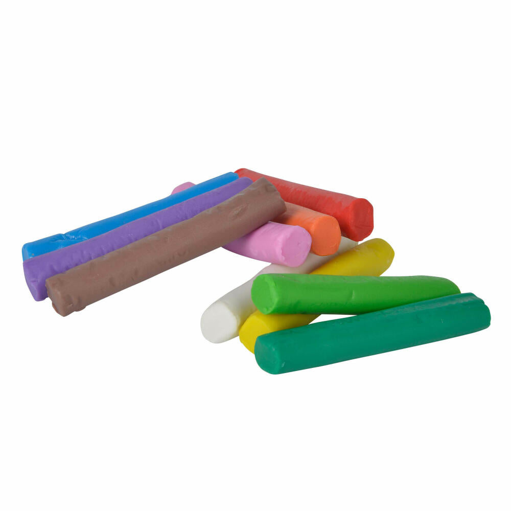 Simba Art & Fun Knetstangen, Knetset, Knete, Bastelknete, Knetgummi, Weichknete, 10 Stangen, 106324169