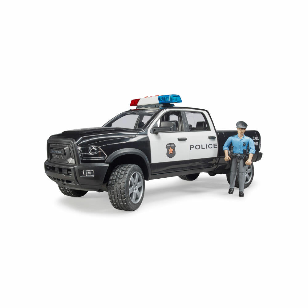Bruder Emergency Vehicles RAM 2500 Police Pickup, with Policeman, Model Vehicle, Model Vehicle, Toy, 02505