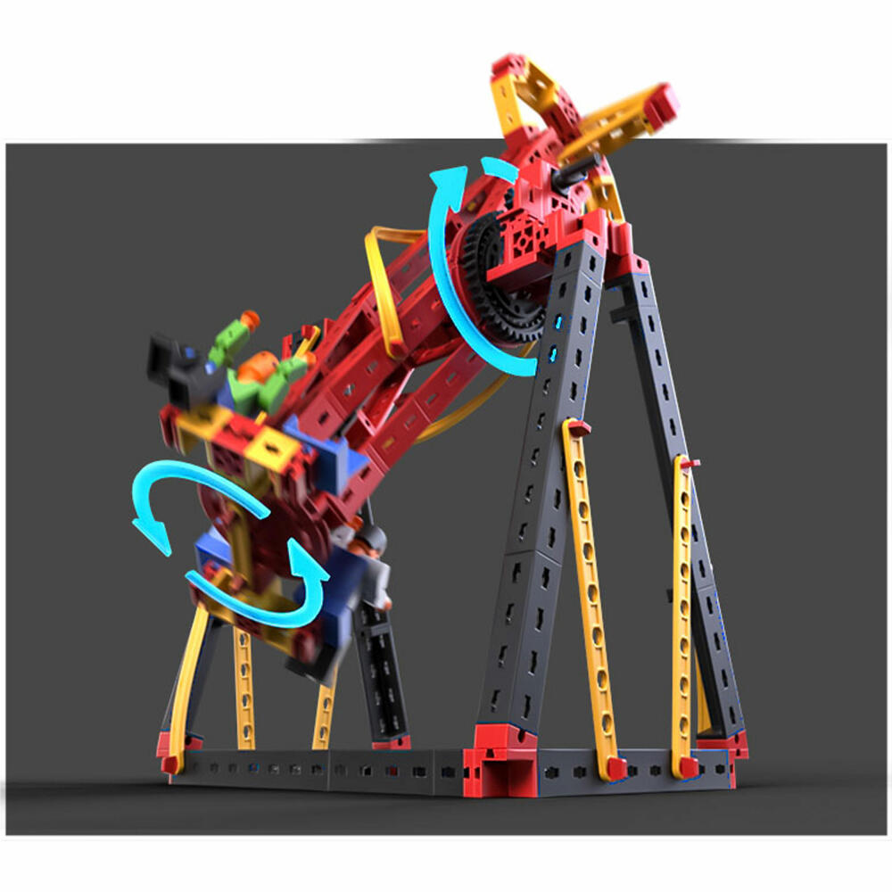fischertechnik Advanced Crazy Rides, 364-tlg., Baukasten, Konstruktionsspielzeug, Kirmes Attraktionen, 569019