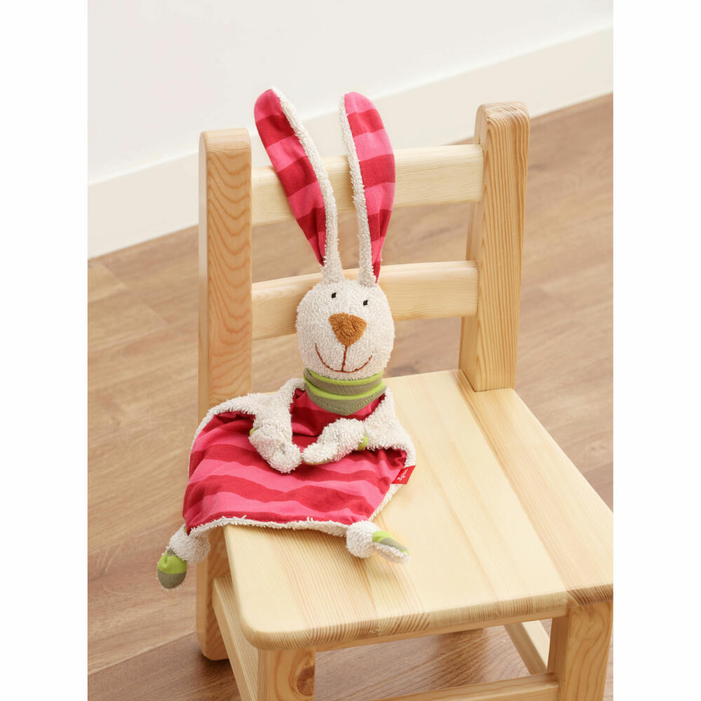sigikid Schnuffeltuch Hase, Schmusetuch, Kuscheltuch, Babytuch, Schnuffel Tuch, Babyspielzeug, Baby Spielzeug, Baumwolle, 40594