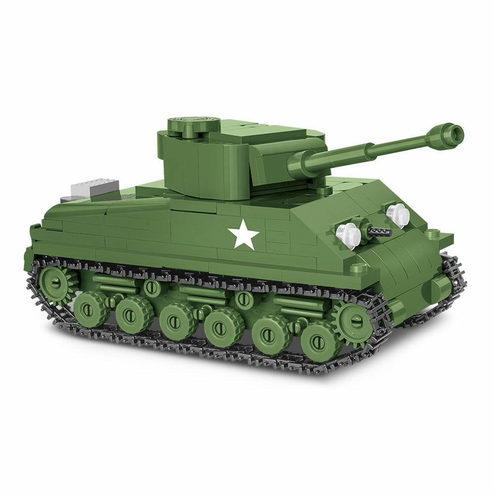 COBI World War 2 M4A3E8 Sherman (Easy Eight), Panzer, Militär, Fahrzeug, Soldaten, Figur, Spielzeug, Konstruktionsbausteine, Kunststoff, 315 Teile, 2705