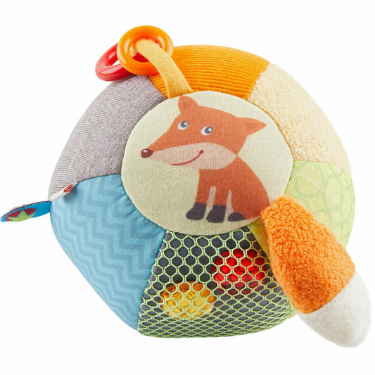 HABA Entdeckerball Waldfreunde, Rasselspielzeug, Babyball, ab 6 Monaten, 1306893001
