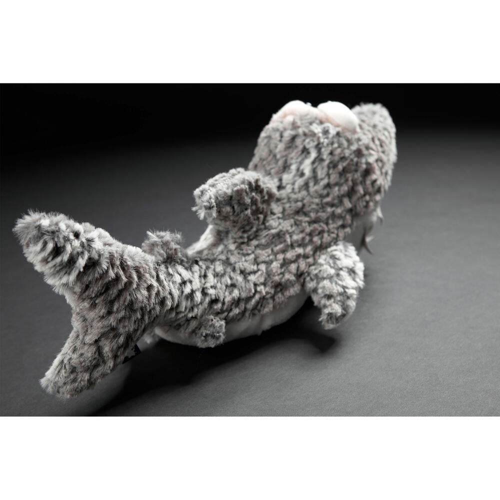 sigikid BEASTS cuddly toy shark Hi Bite!, plush toy, cuddly toy, cuddly animal, gray / white, 39628