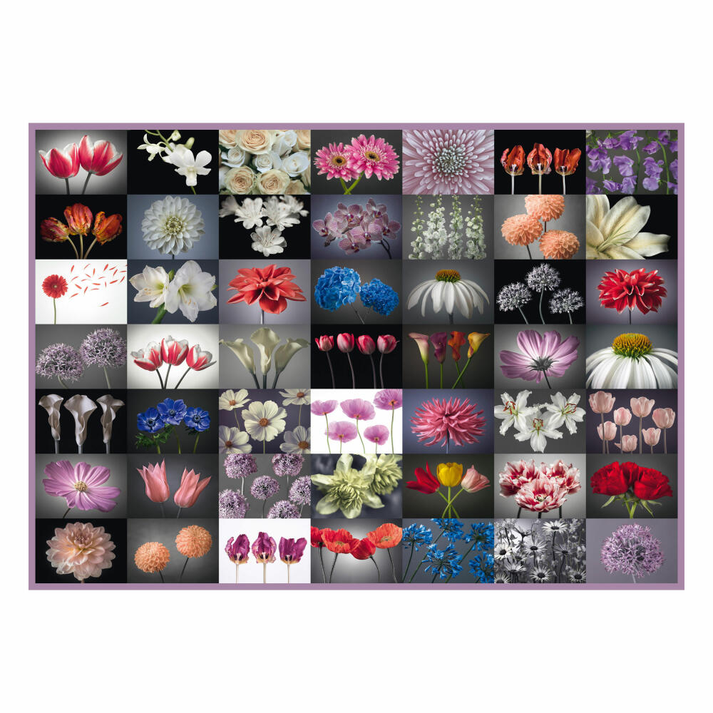Schmidt Spiele Blumen Blumengruß, Blumenpuzzle, 2000 Teile, Puzzle, Puzzlespiel, 58297
