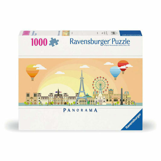 Ravensburger Puzzle A Day in Paris, Adult Puzzle, 1000 Pieces, 12000448