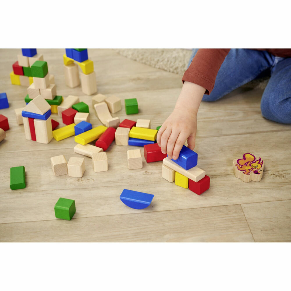 Eichhorn Holzbausteine 75 Jahre, Bausteine, Bauklötze, Holzklötze, Spielsteine, Spielzeug, Holz, 100002024