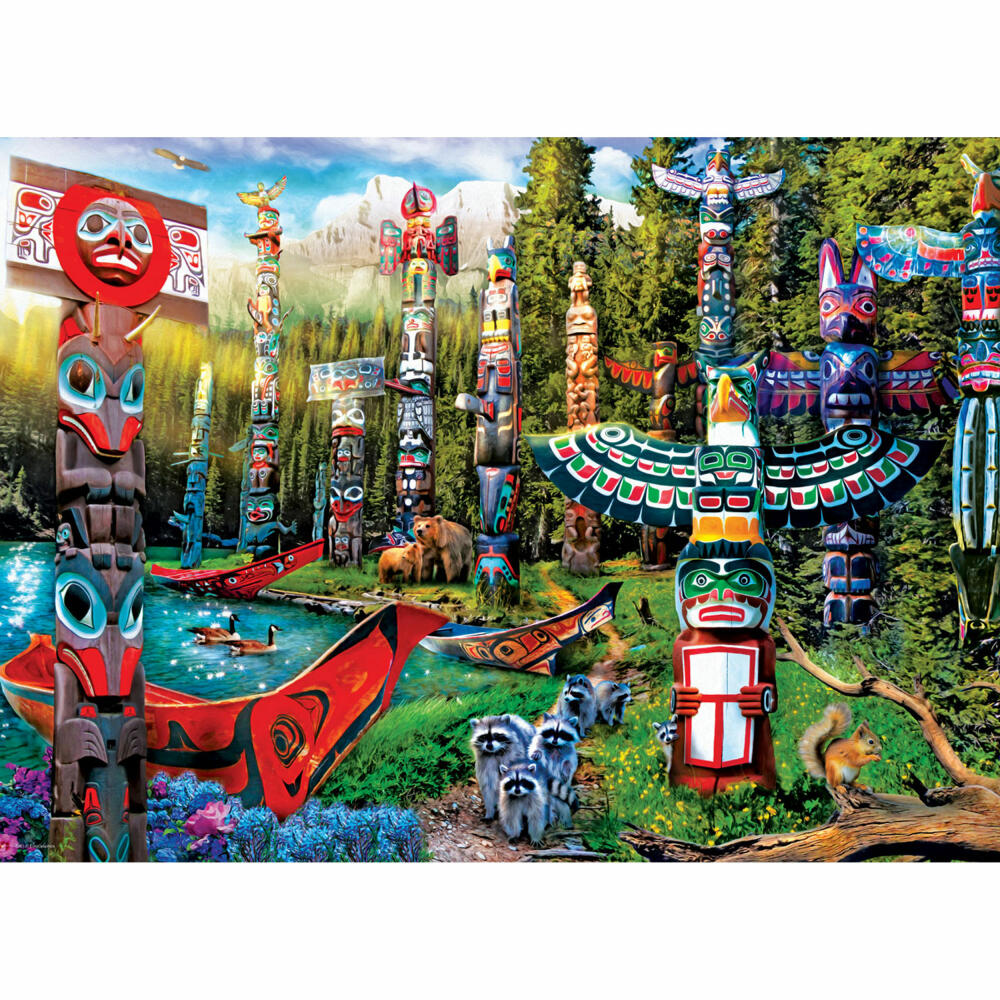Eurographics Puzzle Totem Pfahl Traum, Fantasy, 500 Teile, 68 x 48 cm, 6500-5361