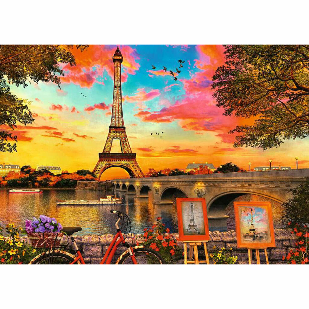 Ravensburger Puzzle Abendstimmung in Paris, Erwachsenenpuzzle, 1000 Teile, 15168