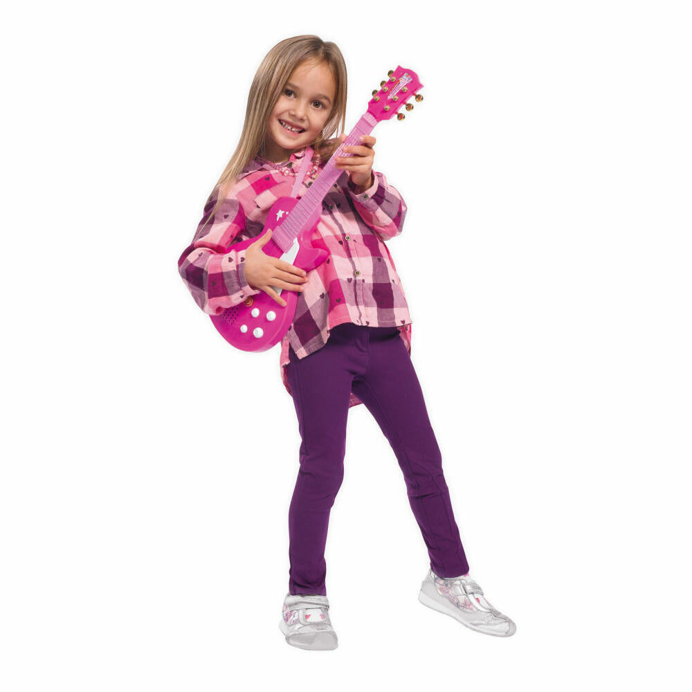 Simba My Music World Girls Rockgitarre, Gitarre, E-Gitarre, Instrument, Kinder, Pink, 56 cm, 106830693