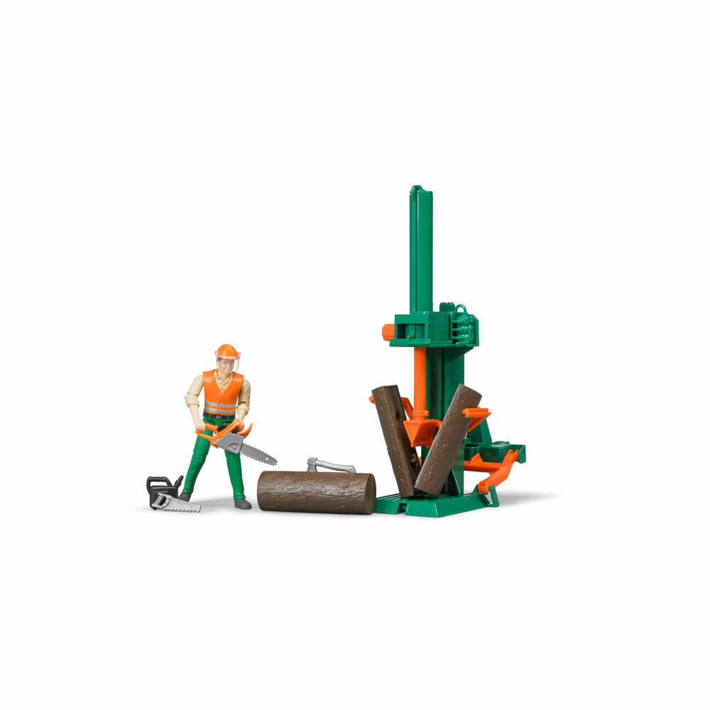 Bruder bworld Figurenset Forstwirtschaft, 12-tlg., Zubehör, Spielfigur, Modell, Spielzeug, 62650
