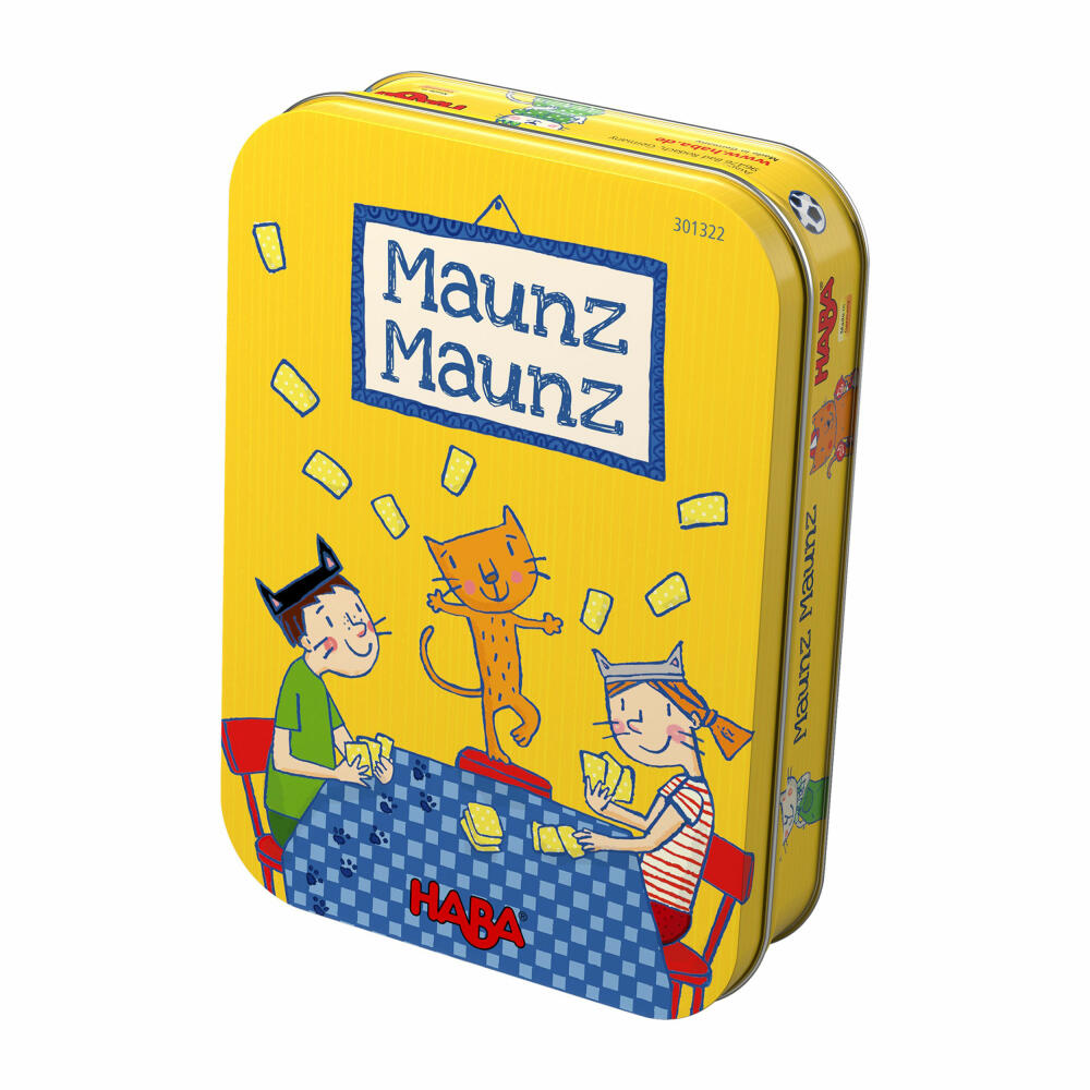 HABA Maunz Maunz, 59-tlg., Kartenspiel, Karten Spiel, Kinderspiele, Kinder Spiele, Spielzeug, 301322