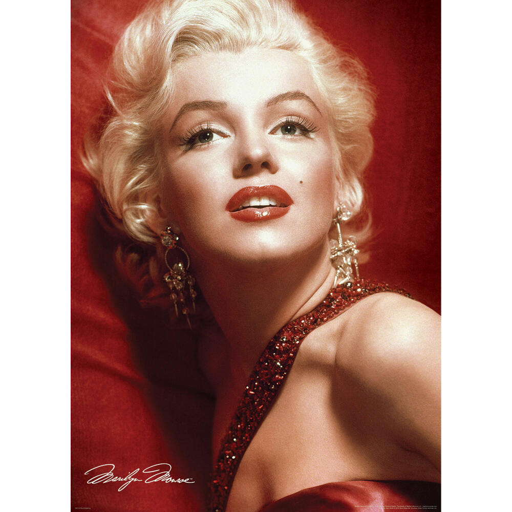 Eurographics Puzzle Marilyn Monroe Portrait in Red, 1000 pieces, 68 x 48 cm, 6000-0812